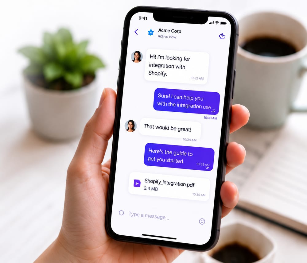 Cuely mobile chat